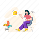 online burger, order burger, fast food, order food, order meal 