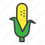 corn, maize, cob, leaf 