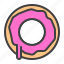 doughnut, donut, glazed 