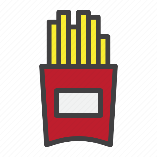 French, fries, potato, box icon - Download on Iconfinder