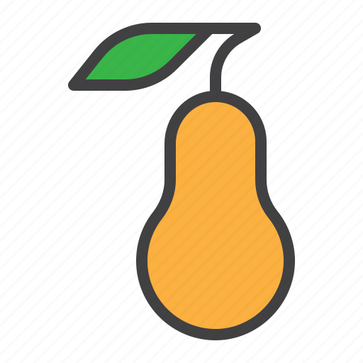 Pear, fruit, leaf icon - Download on Iconfinder
