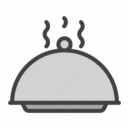 Platter, cloche, hot, tray icon - Download on Iconfinder