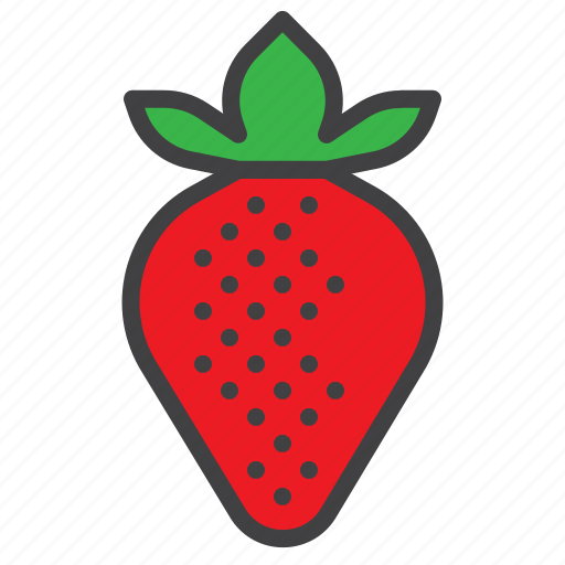 Strawberry, fruit, leaf icon - Download on Iconfinder