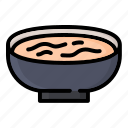 soup, bowl, porridge, food