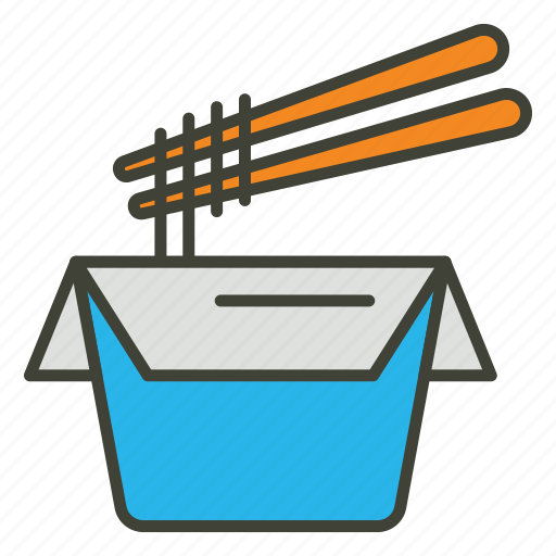 Noodles, takeaway, chinese, food, chopsticks, fast food, dish icon - Download on Iconfinder