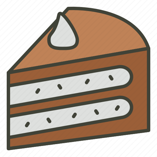 Cake, slice, dessert, sweet, bakery, food, brownie icon - Download on Iconfinder