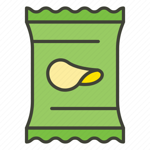 Potato, chips, snack, packet, junk, food, bag icon - Download on Iconfinder