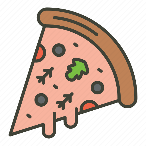 Pizza, slice, italian, food, fast, junk, piece icon - Download on Iconfinder