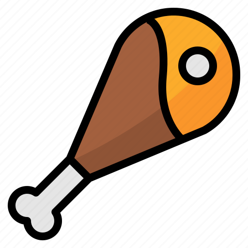 Chicken, drumstick, fast, food icon - Download on Iconfinder
