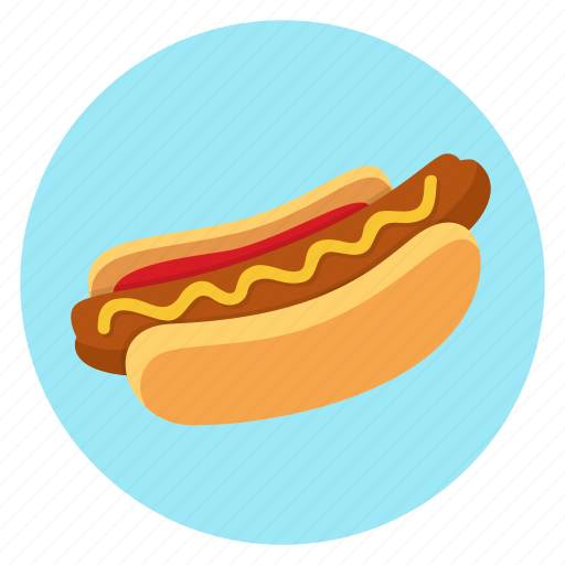 Color, food, hot dog, dinner, fast icon - Download on Iconfinder