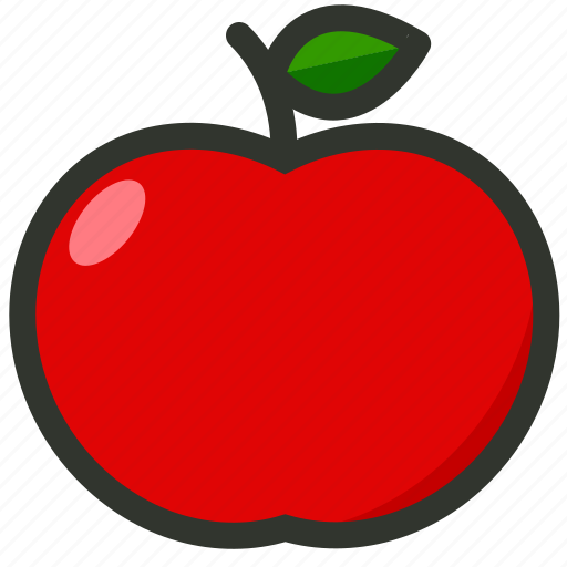 Apple, food, fruit, organic, red apple icon - Download on Iconfinder