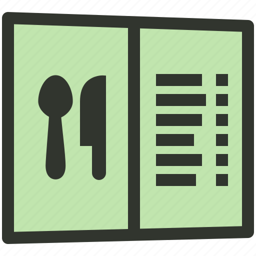Hotel menu, menu card, food menu, menu book, service icon - Download on Iconfinder