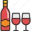 alcohol, beer bottle, drink, wine, wine glass 