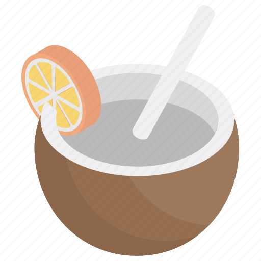 Coconut milk, coconut water, fresh coconut, refreshing drink, tropical drink icon - Download on Iconfinder