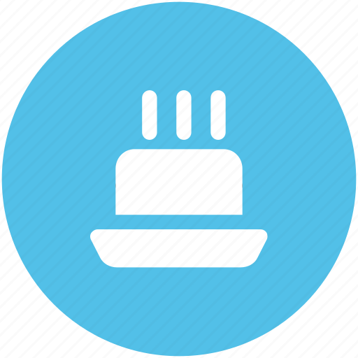 Anniversary, birthday, birthday cake, cake, candles, celebration icon - Download on Iconfinder