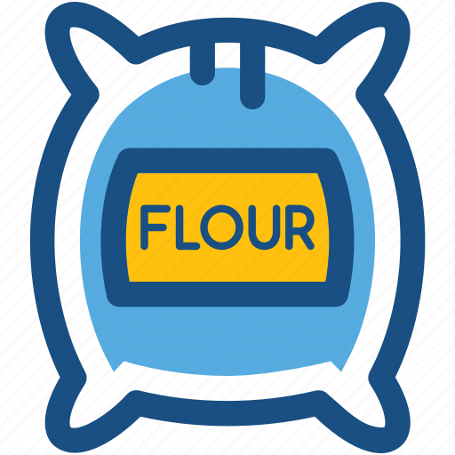 Bread flour, cake flour, flour bag, flour pack, flour sack icon - Download on Iconfinder