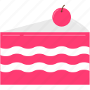 bakery, birthday, cake, cherry, dessert, sweet