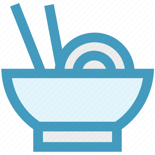 Bowl, chinese, chinese food, food, noodles, sticks icon - Download on Iconfinder
