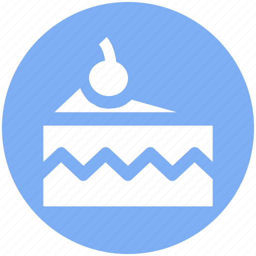 Cake, cake piece, cake slice, cherry, food, slice icon - Download on Iconfinder