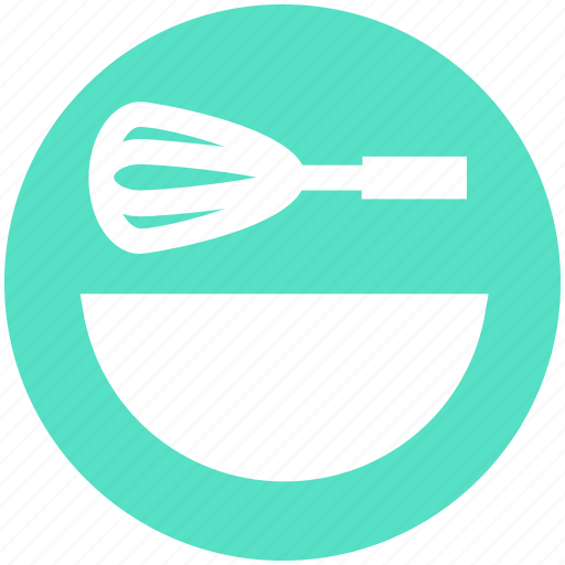 Beater, bowl, food, hand beater, hand mixer, mixer icon - Download on Iconfinder