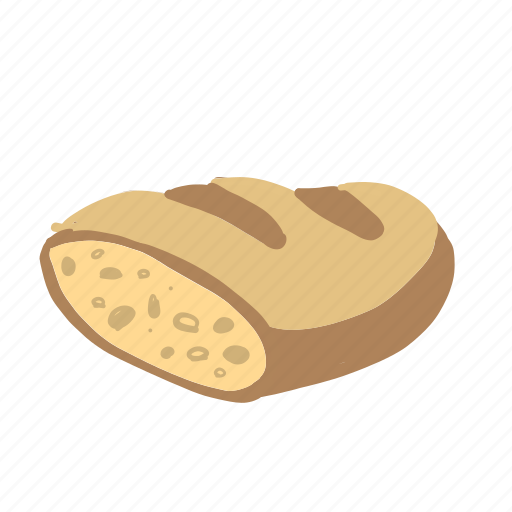 Bread, breakfast, cooking, food, loaf, baguette, carbohydrates icon - Download on Iconfinder