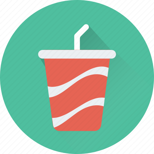 Cold coffee, disposable, juice cup, smoothie, straw icon - Download on Iconfinder