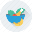 bowl, diet, fruits, healthy food, vegetables 