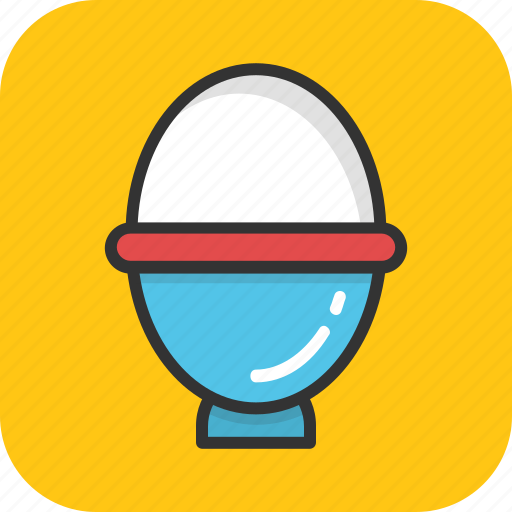 Boiled egg, breakfast, egg, egg cup, egg server icon - Download on Iconfinder