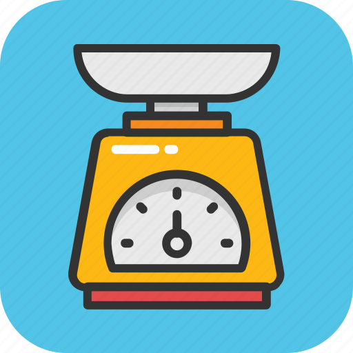 Food scale, kitchen scale, measuring, scale, weighing icon - Download on Iconfinder