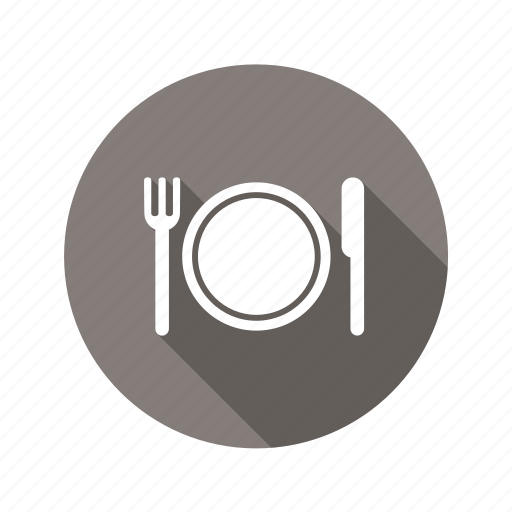 Fork, plate, restaurant, food, lunch, eat, knife icon - Download on Iconfinder