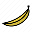 banana, eat, food, fruit