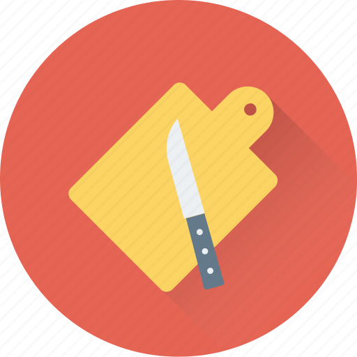 Chopping, cutting board, kitchen, knife, utensil icon - Download on Iconfinder