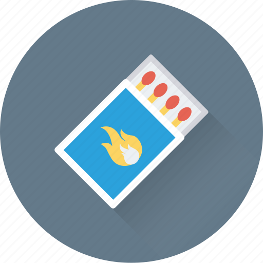 Fire, flame, kitchen, matches, matchstick icon - Download on Iconfinder