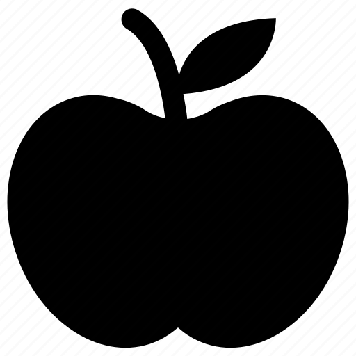 Apple, apple with leaf, food, fruit, organic icon - Download on Iconfinder