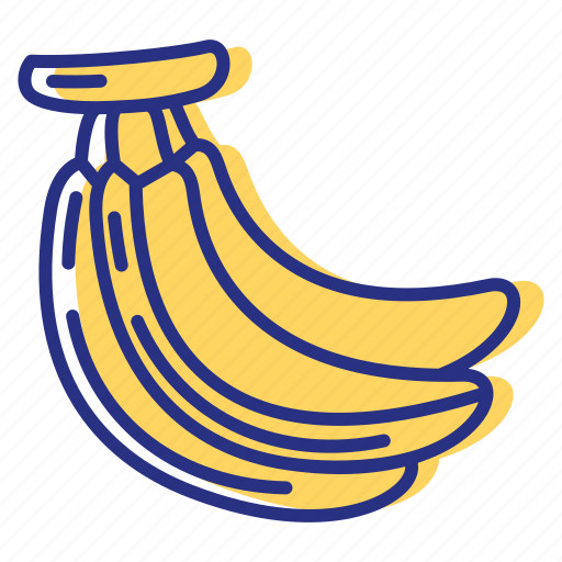 Bananas, fruit, tropical icon - Download on Iconfinder