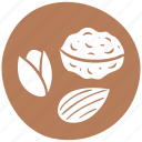 almond, allergen, nuts, food, seeds