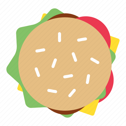 Burger, fast food, food, hamburger, top icon - Download on Iconfinder
