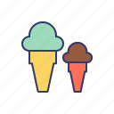 icecream, ice, cold, sweet, ice cream, cone, dessert
