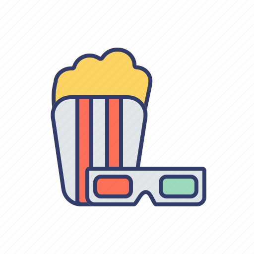 Movies, popcorn, tv, video, entertainment, theater, snack icon - Download on Iconfinder