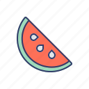 watermelon, food, slice, healthy, tropical, summer, fresh