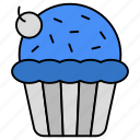muffin, cupcake, fairy cake, bakery item, edible