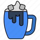 iced coffee, coffee cup, coffee mug, chilled coffee, beverage