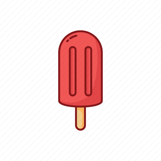 Foods, ice cream, line, stick, street icon - Download on Iconfinder