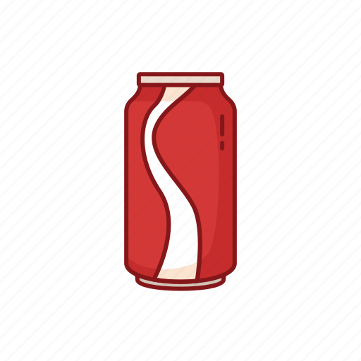 Can, cola, drink, foods, line, soda, street icon - Download on Iconfinder