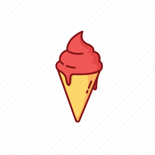 Foods, ice cream, kids, line, street icon - Download on Iconfinder