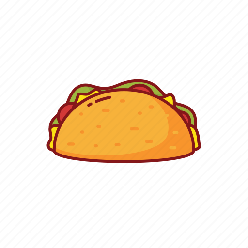 Foods, line, mexican, mexico, street, tacos icon - Download on Iconfinder