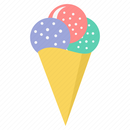 Icecream, cone, cream, dessert, food, ice icon - Download on Iconfinder
