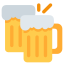 clinking, beer, mugs, bar, glass, drink, emoj, symbol, alcohol 