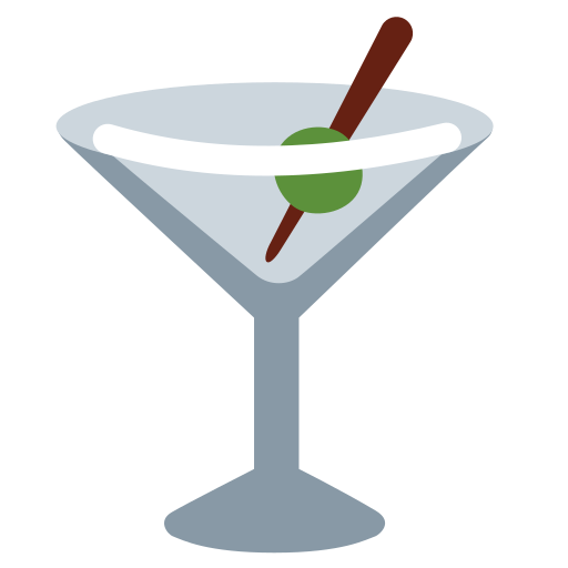 Cocktail, drink, glass, bar, beverage, emoj, symbol icon - Free download