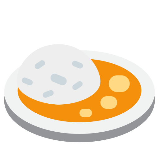 Curry, rice, lunch, dish, food, emoj, symbol icon - Free download